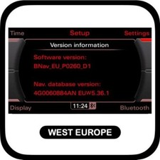 MMI 3G Basic 2023/2024 Navigation Sat Nav WEST EU Map Update