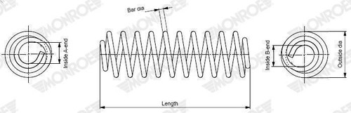 Coil spring monroe - monroe, sp5051
