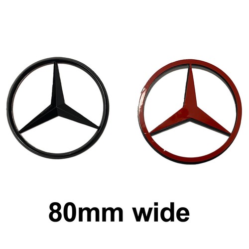 For mercedes black gloss badge - mercedes,