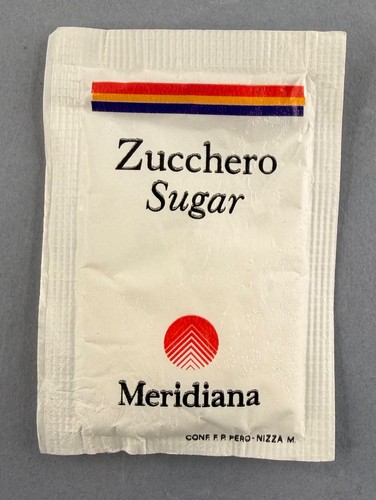 Meridiana airline sugar packet - meridiana,