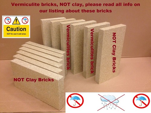 Vermiculite fire bricks - fire,