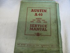 AUSTIN A40 Service Manual  1951             