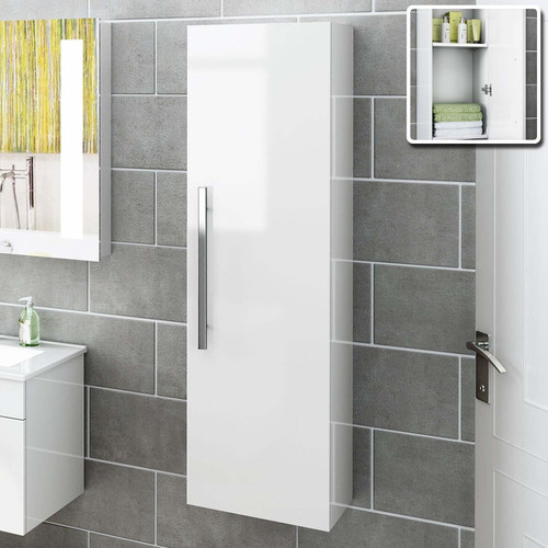 Modern white bathroom wall - modern,