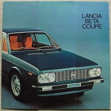 LANCIA BETA COUPE Car Sales Brochure c1974 #88795531