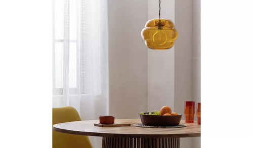 Habitat orange glass honeycomb - glass,