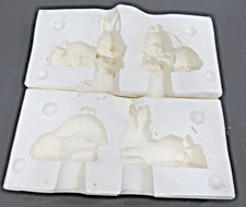 Mindy Mold Vintage 2 Rabbits Slip Mold M260