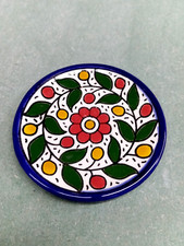 Hand painted plate colorful