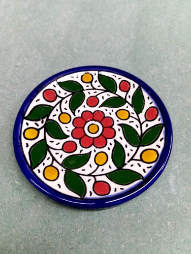 Hand painted plate - , colorful