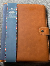 Moderno - A4 Folio And Notepad - Brown - New