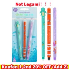 Erasable Gel Pens Under The Sea Seahorse Fish Turtle
