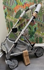 ⭐️ Mamas & Papas URBO2 URBO CHROME GREY CHASSIS Wheels Brakes Handle Basket NEW
