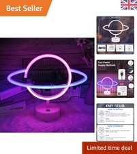 Contemporary Planet Neon Sign