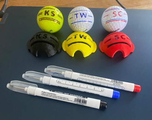 Personalised golf ball stencil - personalised,
