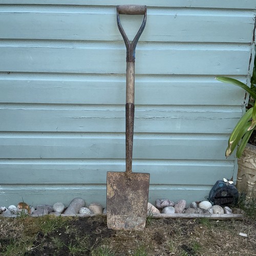 Vintage antique garden spade - antique,