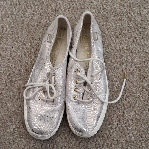 Keds silver low top lace - silver, lace-up