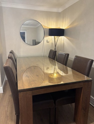 Walnut seater dining table - walnut,
