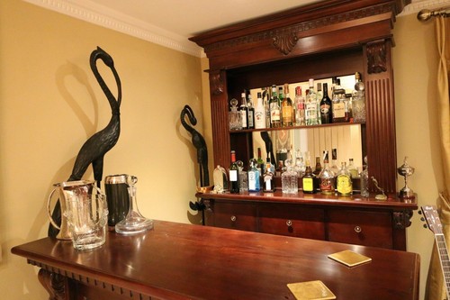 Mahogany pub counter - counter, &
