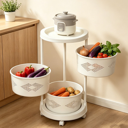 Tier trolley basket - basket, rack