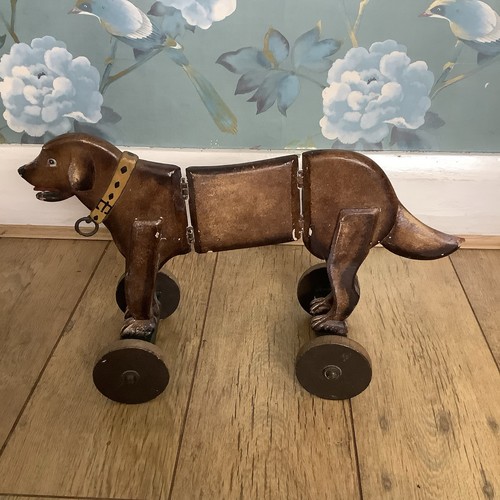 Articulated toy dog wooden - articulated,