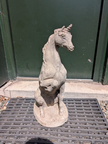 Statue mythical unicorn horse - mythical,