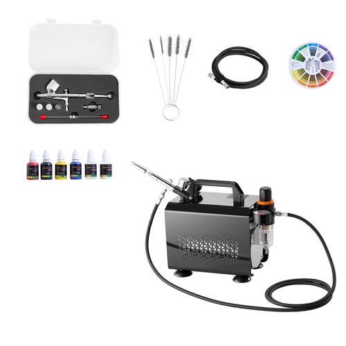 Airbrush kit with compressor - airbrush,
