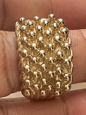 375 9ct yellow keeper ring 