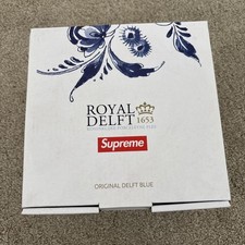 Supreme Royal Delft 190 Bowery Beer Mug Ceramic White/Blue Brand New