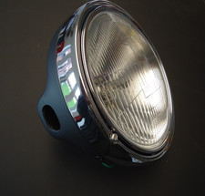 Kawasaki H1 H2 Complete Headlight - Metal Bowl KH500 KH750 -- D1-04