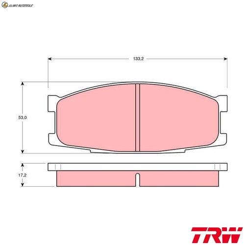Brake pad set disc - brake,