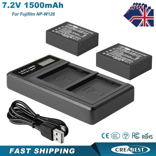 W126 battery dual - 2x, np-w126
