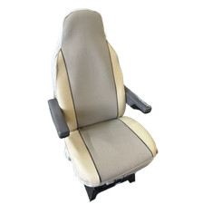 FIAT DUCATO LUXURY MOTORHOME SEAT COVERS - NEW WOVEN BEIGE DESIGN