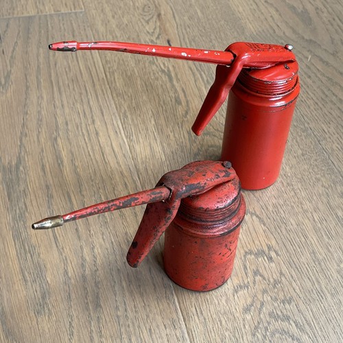 Small oil cans oilers - 2x,