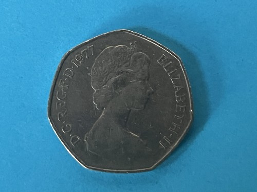 1977 elizabeth 50p coins - ii,
