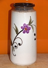 West German Scheurich Keramik Floral Vase 201-22 - 22cms high