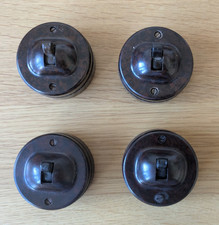 x 4 Vintage Goltone Bakelite