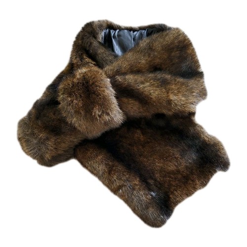 Vintage real fur stole wrap - real,