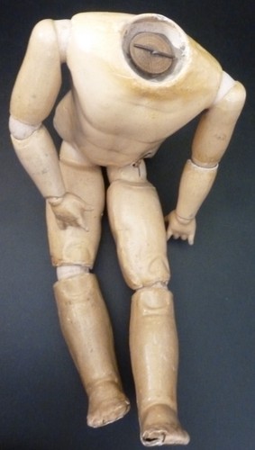 45cm antique doll - /, 18"