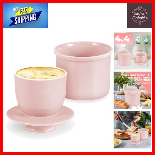 Elegant porcelain butter crock - elegant,