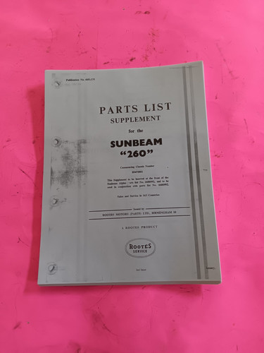 Reprint sunbeam tiger - reprint, 260