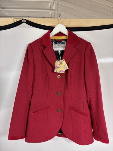 Joules tweed jacket red - tweed, uk