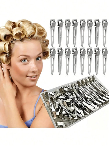 20pcs silver alligator hair - 20pcs,