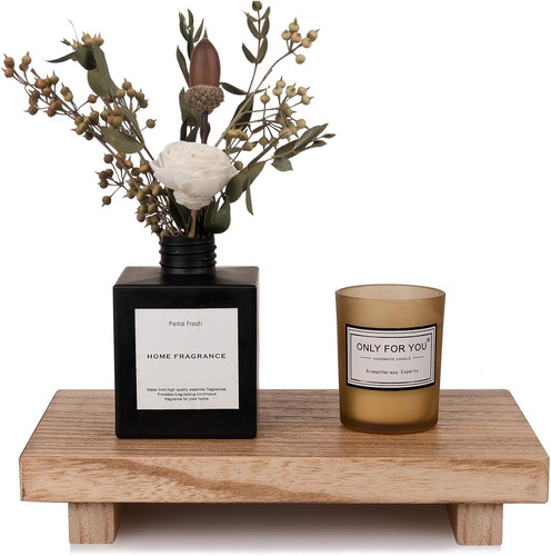 Small wood tray - tray, pedestal