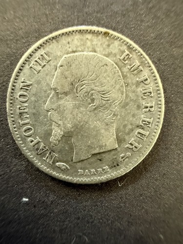 1860 french cents silver - 1860, 20