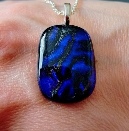 Silver plated blue - blue, black