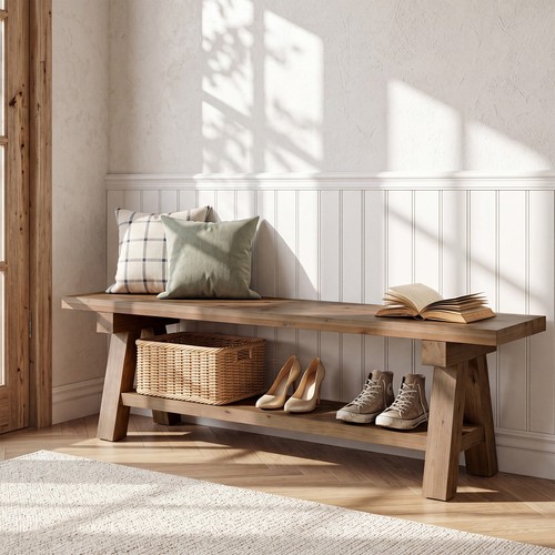 Inch rustic solid wood - rustic,