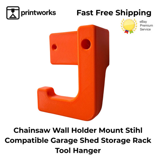 Chainsaw wall holder mount - wall,