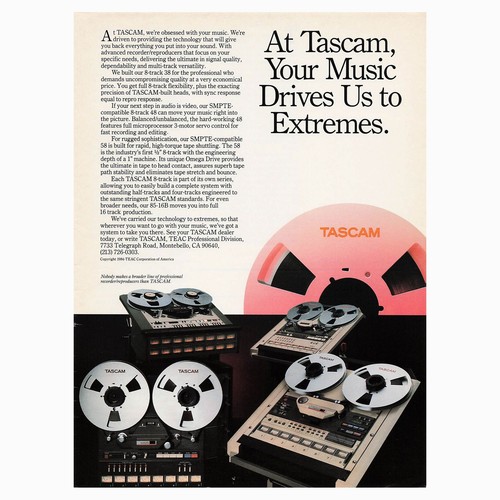 Tascam track recording gear - 8,