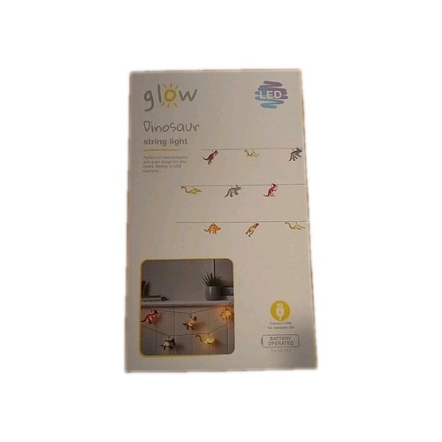 Glow dinosaur string light - glow,