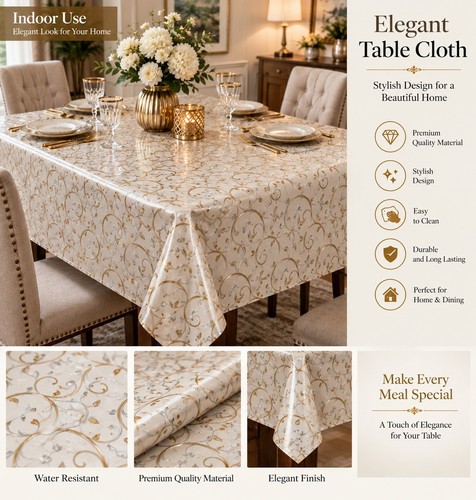 Wipe clean tablecloth - clean,
