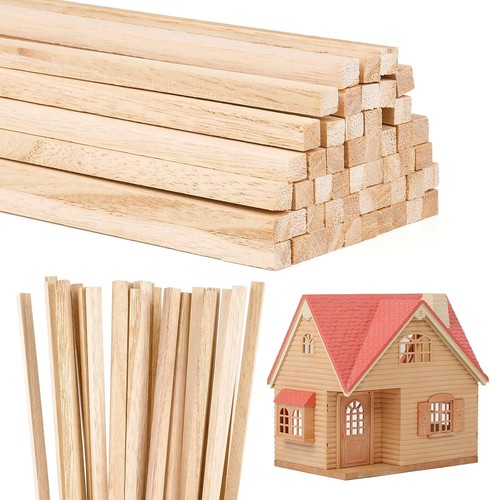 Balsa wood sticks - 50, pcs